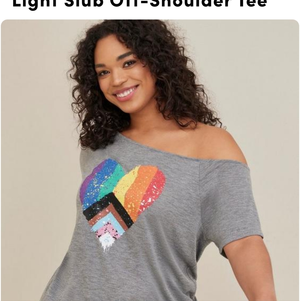 Torrid Off- shoulder tee